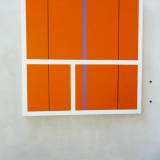 best art online, aesthetic, minimalist painting, simple, stylish, lines, orange, purple, graphic, design