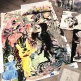 Madly in Love - An original painting by artist Louise Bech Pedersen. Art online galleries, Large beautiful abstract paintings with animals, gift, gift, home furnishing, talented artists