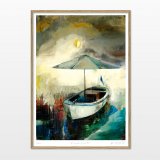 posters-prints, giclee-print, expressive, figurative, geometric, graphical, movement, nature, oceans, sailing, sky, transportation, beige, blue, green, purple, ink, paper, atmosphere, beach, beautiful, boats, contemporary-art, copenhagen, expressionism, interior, interior-design, modern-art, nordic, outdoors, scandinavien, summer, sun, symbolic, travel, water, Buy original high quality art. Paintings, drawings, limited edition prints & posters by talented artists.