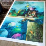 posters-prints, giclee-print, expressive, figurative, graphical, surrealistic, bodies, moods, people, sky, beige, blue, green, pink, ink, paper, beach, beautiful, contemporary-art, copenhagen, expressionism, interior-design, modern, modern-art, nordic, outdoors, scandinavien, summer, sun, symbolic, water, women, Buy original high quality art. Paintings, drawings, limited edition prints & posters by talented artists.