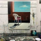 Uden titel | Paintings | Marck Fink | Beauton Art Gallery paintings, expressive, figurative, graphical, surrealistic, everyday life, moods, sky, beige, blue, brown, pink, acrylic, charcoal, cotton-canvas, oil, spray-paint, architectural, contemporary-art, copenhagen, day, expressionism, icons, modern-art, nordic, scandinavien, summer, sun, symbolic, travel, Buy original high quality art. Paintings, drawings, limited edition prints & posters by talented artists.