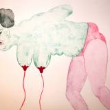 Bloated | Drawings, Gouache, Watercolors | Marthe Jung | Beauton Art Gallery drawings, gouache, watercolors, figurative, portraiture, surrealistic, bodies, moods, sexuality, green, pink, gouache, paper, contemporary-art, decorative, erotic, expressionism, interior, interior-design, modern, modern-art, nude, sexual, Buy original high quality art. Paintings, drawings, limited edition prints & posters by talented artists.