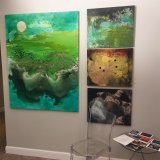paintings, abstract, aesthetic, colorful, landscape, botany, nature, oceans, sky, blue, green, turquoise, cotton-canvas, oil, abstract-forms, autumn, beautiful, contemporary-art, decorative, design, interior, interior-design, modern, modern-art, Buy original high quality art. Paintings, drawings, limited edition prints & posters by talented artists.