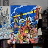 art-prints, serigraphs, colorful, expressive, family-friendly, figurative, graphical, illustrative, pop, architecture, black, blue, pink, red, yellow, acrylic, amusing, architectural, buildings, business, cars, cities, danish, decorative, design, interior, interior-design, nordic, posters, prints, scandinavien, urban, Buy original high quality art. Paintings, drawings, limited edition prints & posters by talented artists.