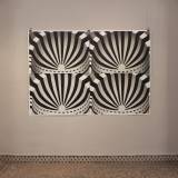 Mihrab II - 70 x 100 cm. Limited edition linocut print by Marta Banaszak MIHRAB II linocut_exhibition