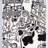 paintings, family-friendly, illustrative, monochrome, pop, architecture, everyday life, people, transportation, black, white, cotton-canvas, other-mediums, architectural, danish, decorative, design, houses, interior, interior-design, nordic, scandinavien, street-art, streets, Buy original high quality art. Paintings, drawings, limited edition prints & posters by talented artists.