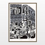 Big NYC | Posters-prints, Giclee-print | Mormor | Beauton Art Gallery posters-prints, giclee-print, family-friendly, graphical, illustrative, monochrome, pop, architecture, cartoons, humor, people, black, grey, ink, paper, architectural, cities, contemporary-art, danish, decorative, design, interior, interior-design, modern, modern-art, nordic, scandinavien, Buy original high quality art. Paintings, drawings, limited edition prints & posters by talented artists.