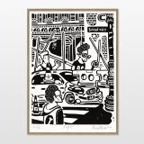 Big NYC | Posters-prints, Giclee-print | Mormor | Beauton Art Gallery posters-prints, giclee-print, family-friendly, graphical, illustrative, monochrome, pop, architecture, cartoons, humor, people, black, grey, ink, paper, architectural, cities, contemporary-art, danish, decorative, design, interior, interior-design, modern, modern-art, nordic, scandinavien, Buy original high quality art. Paintings, drawings, limited edition prints & posters by talented artists.