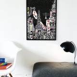 art-prints, giclee, animal, colorful, geometric, pop, architecture, patterns, pets, sky, black, red, white, yellow, ink, paper, architectural, atmosphere, buildings, copenhagen, danish, decorative, design, interior, interior-design, nordic, scandinavien, street-art, vivid, Buy original high quality art. Paintings, drawings, limited edition prints & posters by talented artists.