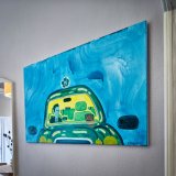 paintings, colorful, figurative, pop, bodies, cartoons, everyday life, movement, patterns, sky, blue, turquoise, yellow, flax-canvas, oil, amusing, beautiful, contemporary-art, copenhagen, decorative, design, faces, interior, interior-design, modern, modern-art, nordic, pop-art, Buy original high quality art. Paintings, drawings, limited edition prints & posters by talented artists.