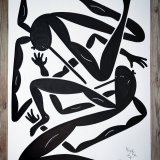 drawings, family-friendly, illustrative, monochrome, pop, bodies, everyday life, movement, people, black, white, artliner, paper, amusing, beautiful, contemporary-art, copenhagen, danish, decorative, design, interior, interior-design, modern, modern-art, Buy original high quality art. Paintings, drawings, limited edition prints & posters by talented artists.