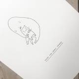 Enjoy the small things - 21 x 30 cm. An original illustration by artist My Buemann. strong and expressive art illustrations and drawings, talented Danish illustrator