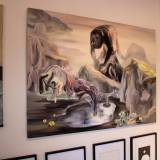 paintings, animal, landscape, surrealistic, animals, botany, nature, sky, wildlife, grey, red, yellow, cotton-canvas, oil, atmosphere, beautiful, contemporary-art, danish, decorative, design, detailed, flowers, horizontal, interior, interior-design, modern, modern-art, mountains, nordic, pretty, scandinavien, scenery, wild-animals, Buy original high quality art. Paintings, drawings, limited edition prints & posters by talented artists.