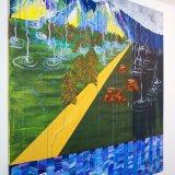 paintings, abstract, colorful, expressive, figurative, illustrative, landscape, nature, sky, blue, brown, green, yellow, acrylic, flax-canvas, abstract-forms, autumn, contemporary-art, copenhagen, danish, design, interior-design, modern, modern-art, mountains, nordic, scandinavien, Buy original high quality art. Paintings, drawings, limited edition prints & posters by talented artists.