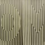 OM Red - 140 x 100 cm. Limited edition linocut print by Marta Banaszak OM linocut_beige