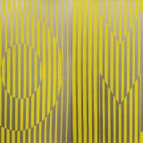 OM Red - 140 x 100 cm. Limited edition linocut print by Marta Banaszak OM linocut_yellow