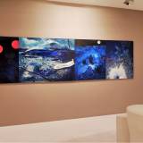 paintings, abstract, landscape, nature, sailing, blue, white, cotton-canvas, oil, abstract-forms, contemporary-art, danish, design, interior, interior-design, modern, modern-art, nordic, scandinavien, scenery, water, Buy original high quality art. Paintings, drawings, limited edition prints & posters by talented artists.