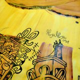 UFO | Drawings, Paintings | Mormor | Beauton Art Gallery drawings, paintings, colorful, family-friendly, graphical, illustrative, pop, architecture, cartoons, patterns, sky, black, brown, yellow, acrylic, ink, paper, lacquer, other-mediums, architectural, buildings, cities, contemporary-art, danish, decorative, design, interior, interior-design, modern, modern-art, nordic, pop-art, scandinavien, Buy original high quality art. Paintings, drawings, limited edition prints & posters by talented artists.