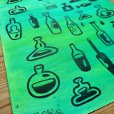 Bodega | Drawings | Mormor | Beauton Art Gallery drawings, colorful, figurative, graphical, pop, cartoons, black, green, turquoise, ink, amusing, contemporary-art, copenhagen, danish, decorative, design, drinks, interior, interior-design, modern, modern-art, nordic, pretty, scandinavien, Buy original high quality art. Paintings, drawings, limited edition prints & posters by talented artists.