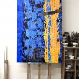 paintings, aesthetic, colorful, figurative, graphical, portraiture, architecture, bodies, people, blue, gold, yellow, flax-canvas, oil, abstract-forms, architectural, beautiful, buildings, cities, cubism, decorative, design, interior, interior-design, modern, modern-art, naturalism, photorealistic, urban, Buy original high quality art. Paintings, drawings, limited edition prints & posters by talented artists.