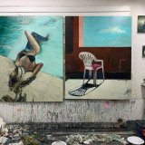 paintings, expressive, figurative, graphical, illustrative, bodies, moods, nature, oceans, people, seasons, sexuality, beige, blue, green, grey, turquoise, acrylic, charcoal, cotton-canvas, oil, beach, beautiful, contemporary-art, day, drinks, expressionism, female, girls, interior-design, modern-art, nordic, scandinavien, sea, shapes, water, women, Buy original high quality art. Paintings, drawings, limited edition prints & posters by talented artists.