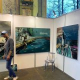 paintings, colorful, figurative, graphical, portraiture, bodies, nature, oceans, people, sky, blue, green, turquoise, acrylic, flax-canvas, oil, beach, danish, decorative, interior, interior-design, modern, modern-art, nordic, scandinavien, sea, summer, Buy original high quality art. Paintings, drawings, limited edition prints & posters by talented artists.