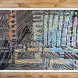 drawings, abstract, aesthetic, colorful, expressive, minimalistic, architecture, bodies, patterns, black, blue, pastel, white, crayons, paper, other-mediums, abstract-forms, contemporary-art, tranquil, weird, Buy original high quality art. Paintings, drawings, limited edition prints & posters by talented artists.