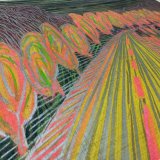 drawings, colorful, landscape, minimalistic, nature, patterns, black, orange, yellow, paper, other-mediums, contemporary-art, natural, tranquil, Buy original high quality art. Paintings, drawings, limited edition prints & posters by talented artists.