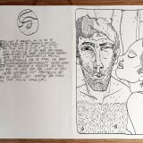 Låsesmedsfilerne XII | Tegninger | Halfdan Pisket | Original tegning fra tegneserien "Låsesmeds Filerne" af Halfdan PisketTegneserien er ikke indrammet. | Beauton Art Gallery tegninger, ekspressionistiske, figurative, illustrative, portræt, kroppe, mennesker, seksualitet, sorte, hvide, artliner, papir, samtidskunst, moderne, moderne-kunst, Køb original kunst og kunstplakater. Malerier, tegninger, limited edition kunsttryk & plakater af dygtige kunstnere.