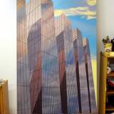 paintings, figurative, geometric, graphical, still-life, architecture, patterns, science, technology, blue, brown, violet, yellow, flax-canvas, oil, architectural, atmosphere, buildings, business, cities, cubism, danish, decorative, design, interior, interior-design, nordic, symmetry, urban, Buy original high quality art. Paintings, drawings, limited edition prints & posters by talented artists.