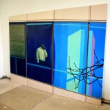 Santiago 1:26PM | Paintings | Noemi Staniszewska | Beauton Art Gallery paintings, aesthetic, colorful, figurative, graphical, architecture, patterns, people, technology, beige, blue, green, flax-canvas, oil, architectural, beautiful, buildings, business, interior, interior-design, modern, modern-art, money, Buy original high quality art. Paintings, drawings, limited edition prints & posters by talented artists.