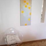 Yellow Dots | Paintings | Agnieszka Zawisza | Beauton Art Gallery paintings, abstract, colorful, expressive, graphical, botany, oceans, patterns, beige, blue, turquoise, yellow, flax-canvas, oil, abstract-forms, beautiful, contemporary-art, interior, interior-design, love, modern, modern-art, nordic, pretty, romantic, water, Buy original high quality art. Paintings, drawings, limited edition prints & posters by talented artists.