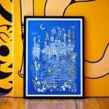 art-prints, serigraphs, animal, colorful, family-friendly, figurative, graphical, illustrative, pop, architecture, botany, cartoons, children, people, blue, white, yellow, acrylic, paper, amusing, buildings, cars, cities, contemporary-art, copenhagen, cute, danish, interior, interior-design, modern, nordic, posters, prints, scandinavien, Buy original high quality art. Paintings, drawings, limited edition prints & posters by talented artists.