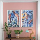 posters-prints, giclee-print, colorful, figurative, graphical, portraiture, bodies, patterns, religion, beige, blue, red, white, yellow, ink, paper, beautiful, contemporary-art, danish, decorative, design, female, flowers, interior, interior-design, love, natural, naturalism, nordic, romantic, scandinavien, vivid, women, Buy original high quality art. Paintings, drawings, limited edition prints & posters by talented artists.