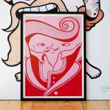 posters-prints, serigraphs, family-friendly, figurative, illustrative, monochrome, pop, cartoons, humor, people, pink, red, acrylic, paper, amusing, contemporary-art, copenhagen, danish, decorative, design, faces, interior, interior-design, modern, modern-art, nordic, pop-art, posters, prints, scandinavien, urban, Buy original high quality art. Paintings, drawings, limited edition prints & posters by talented artists.