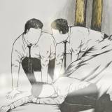 strong and expressive art illustrations and drawings, talented Danish illustrator, cartoonist, faverige