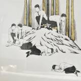 strong and expressive art illustrations and drawings, talented Danish illustrator, cartoonist, faverige