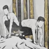 strong and expressive art illustrations and drawings, talented Danish illustrator, cartoonist, faverige
