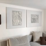 paintings, abstract, aesthetic, graphical, minimalistic, everyday life, patterns, beige, grey, white, acrylic, cotton-canvas, abstract-forms, autumn, beautiful, contemporary-art, copenhagen, danish, decorative, design, interior, interior-design, modern, modern-art, Buy original high quality art. Paintings, drawings, limited edition prints & posters by talented artists.