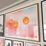 posters-prints, giclee-print, abstract, colorful, landscape, pop, botany, nature, patterns, sky, orange, pink, turquoise, ink, paper, abstract-forms, atmosphere, beautiful, contemporary-art, copenhagen, danish, decorative, design, flowers, interior, interior-design, modern, modern-art, nordic, Buy original high quality art. Paintings, drawings, limited edition prints & posters by talented artists.