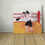paintings, expressive, figurative, bodies, movement, people, sport, brown, red, white, acrylic, cotton-canvas, amusing, decorative, design, expressionism, female, feminist, interior, interior-design, vibrant, women, Buy original high quality art. Paintings, drawings, limited edition prints & posters by talented artists.