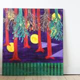 Lost & Found - 90 x 100 cm. Original painting by Anja Hemmingsen