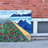 paintings, aesthetic, colorful, figurative, landscape, botany, nature, sky, blue, red, yellow, acrylic, cotton-canvas, atmosphere, contemporary-art, copenhagen, danish, design, interior, interior-design, modern, modern-art, mountains, nordic, plants, scandinavien, scenery, vivid, Buy original high quality art. Paintings, drawings, limited edition prints & posters by talented artists.