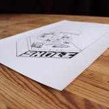 Skole  | Art-prints, Gliceé | Patrick Ringsborg | Beauton Art Gallery art-prints, gliceé, family-friendly, monochrome, children, humor, black, white, ink, paper, amusing, black-and-white, contemporary-art, copenhagen, cute, danish, design, modern, modern-art, nordic, posters, prints, scandinavien, time, Buy original high quality art. Paintings, drawings, limited edition prints & posters by talented artists.