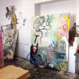 View in the artist's studio View in the artist's studio