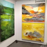 paintings, abstract, colorful, landscape, nature, sky, grey, orange, yellow, cotton-canvas, oil, abstract-forms, atmosphere, beautiful, decorative, design, flowers, interior, interior-design, mountains, plants, scenery, sun, Buy original high quality art. Paintings, drawings, limited edition prints & posters by talented artists.