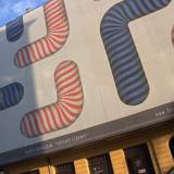 The Great Licking red - 140 x 100 cm. Limited edition linocut print by Marta Banaszak THE GREAT LICKING linocut_art project