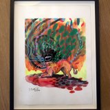 drawings, gouache-painting, watercolor-paintings, colorful, expressive, graphical, illustrative, pop, animals, wildlife, green, orange, red, yellow, acrylic, ink, paper, marker, contemporary-art, danish, decorative, design, interior, interior-design, modern, modern-art, nordic, obscure, pop-art, posters, scandinavien, vivid, Buy original high quality art. Paintings, drawings, limited edition prints & posters by talented artists.