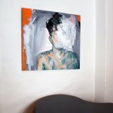 paintings, expressive, figurative, bodies, moods, people, black, green, grey, orange, acrylic, cotton-canvas, boys, bright, contemporary-art, copenhagen, interior, interior-design, men, scandinavien, Buy original high quality art. Paintings, drawings, limited edition prints & posters by talented artists.