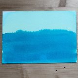 gouache-painting, watercolor-paintings, abstract, aesthetic, graphical, minimalistic, nature, oceans, sky, blue, turquoise, gouache, paper, watercolor, abstract-forms, beautiful, contemporary-art, decorative, design, interior, interior-design, modern, modern-art, Buy original high quality art. Paintings, drawings, limited edition prints & posters by talented artists.